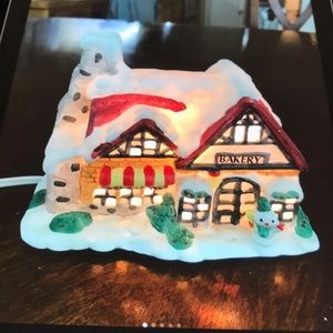 Christmas village bakery